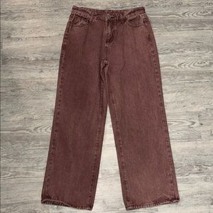Women's Deep Red/ Maroon Jeans